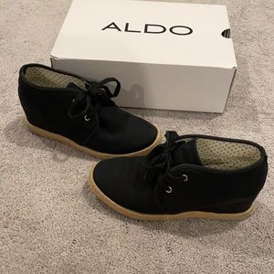 Black Dressy sneaker wedge